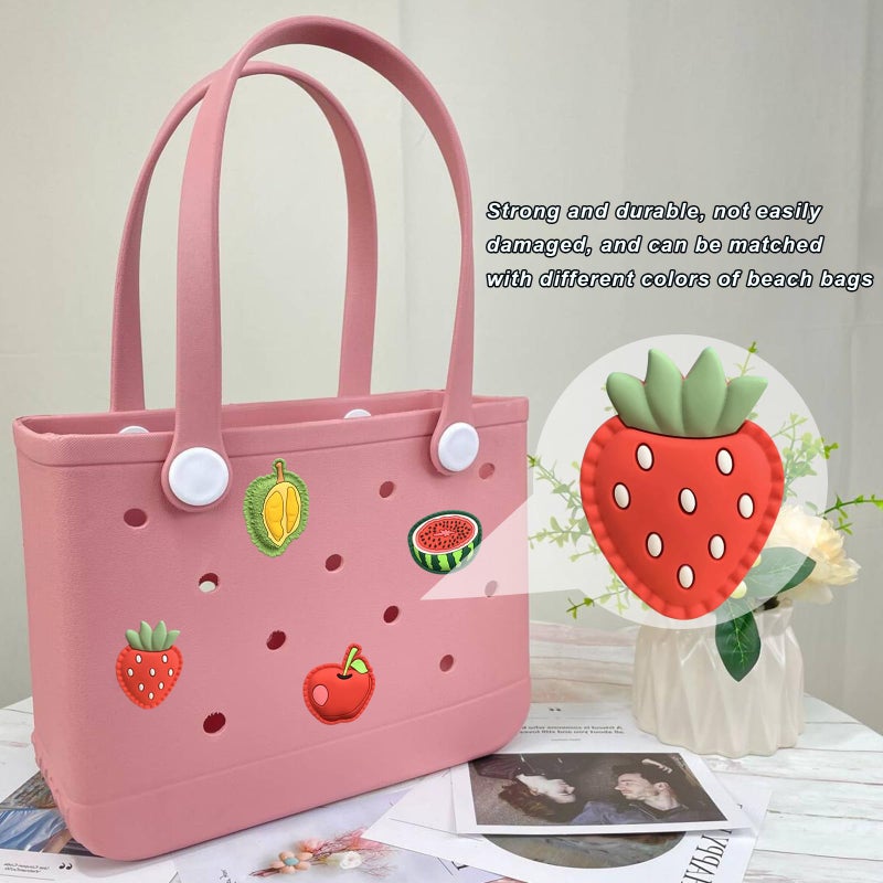 Lckaey Rubber Beach Bag Accessories-PVC Rubber decoration-for EVA Purse Bogg Inserts Y064Figure 41 - Image 5